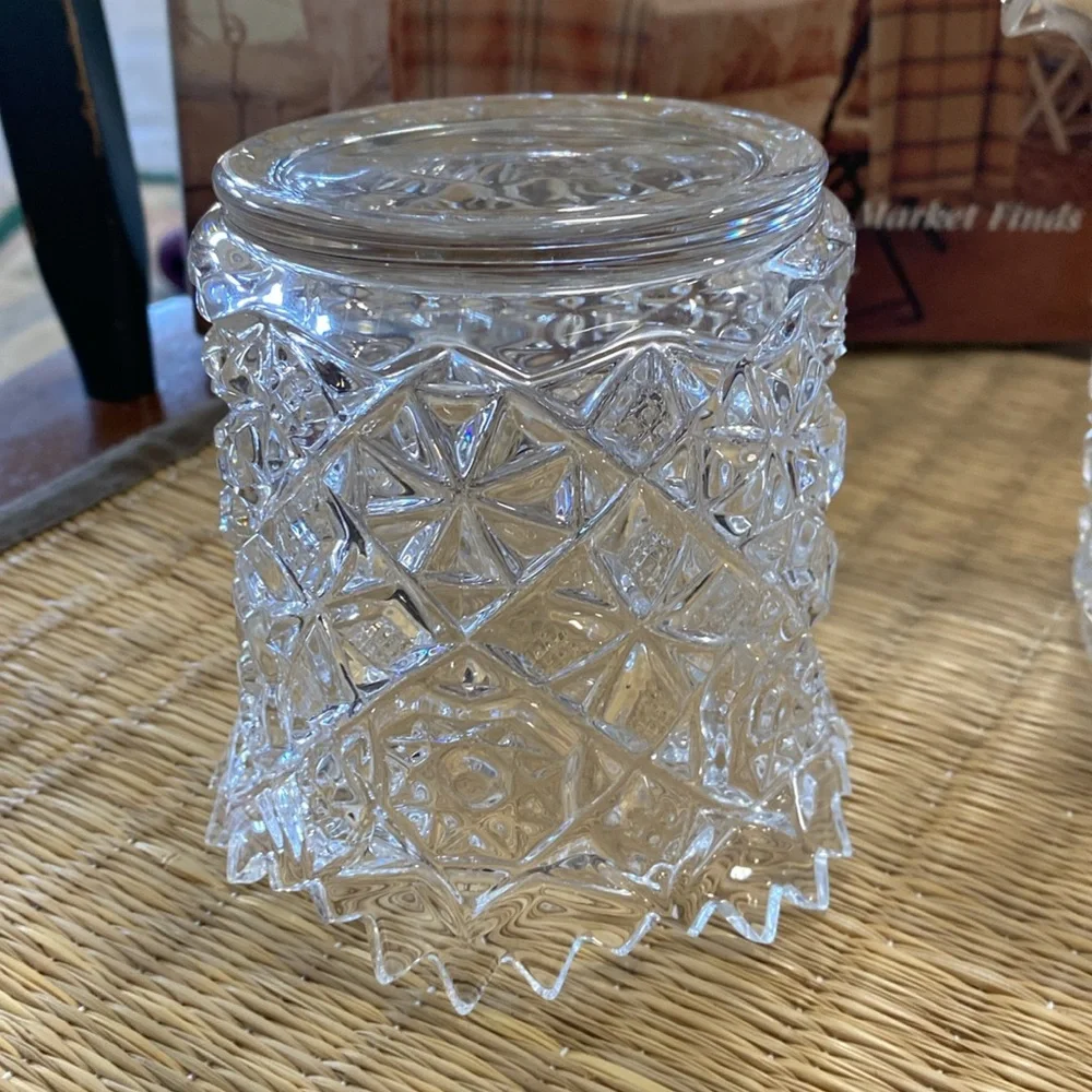 Fostoria Rosby Pattern Clear Glass No. 1704 Sugar Bowl ~ c.1910 EAPG (No Lid)